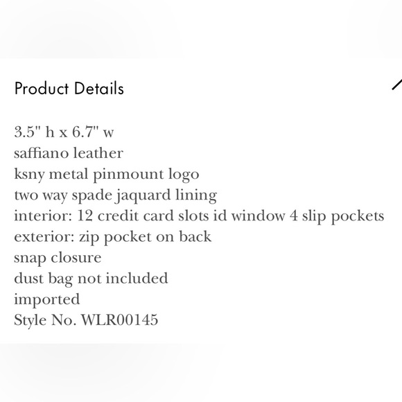 Authentic leather brand new with tags Kate Spade wallet - Picture 7 of 8